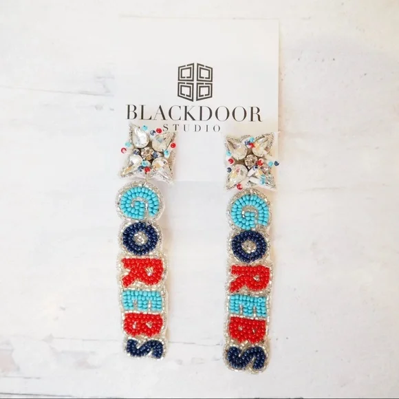 Beaded Ole Miss Rebs Purse Strap Hotty Toddy Collegiate - Picture 3 of 7